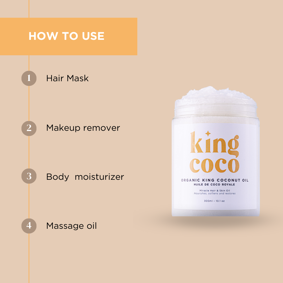 King coconut oil jar