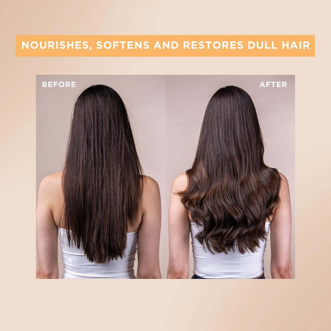 Hair transformation before / after